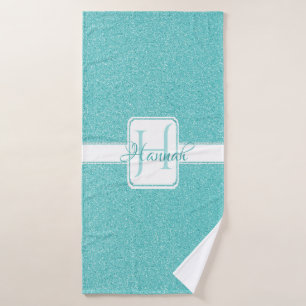 Parties scintillant turquoise Serviettes de bain p