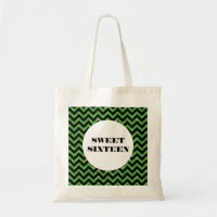 Parties scintillant verte Chevron Sweet 16 Sac fou