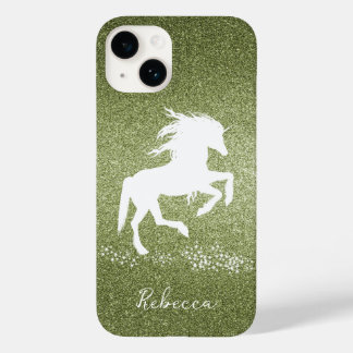 Parties scintillant verte Unicorn Coque-Mate coque