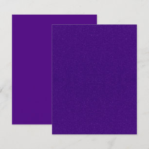 Parties scintillant violette & Cartes de notes pla