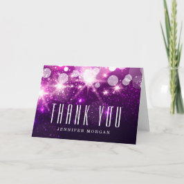 Parties scintillant violette Étincelle Merci