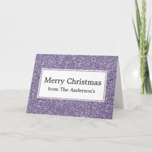 Parties scintillant violette Look Joyeuse carte de