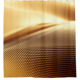 Partikelvorhang Luxus gold Hintergrund. 3D-Illustr Duschvorhang