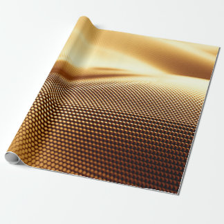 Partikelvorhang Luxus Gold Hintergrund. 3D-Illustr Geschenkpapier