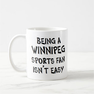 partisan de sports de Winnipeg, étant un mug à caf