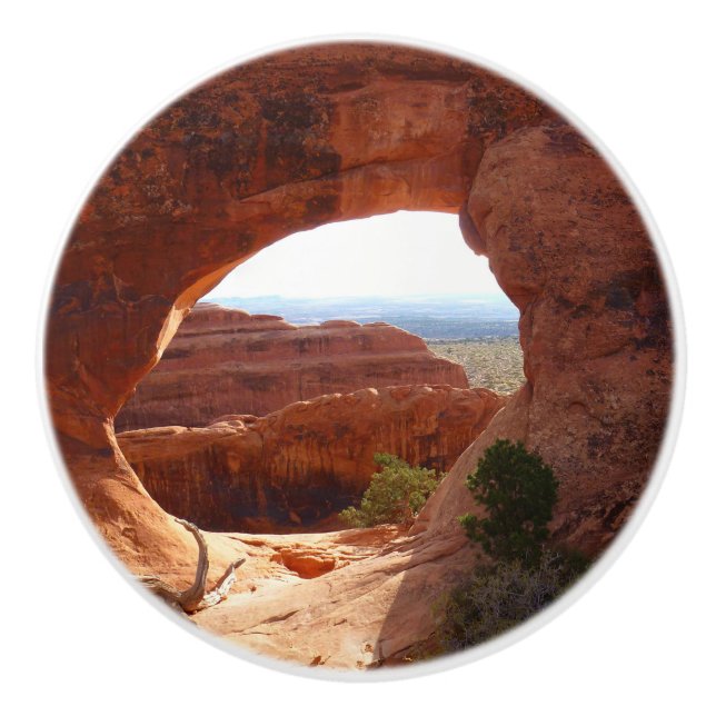 Partition Arch at Arches Nationalpark Keramikknauf (Vorderseite)