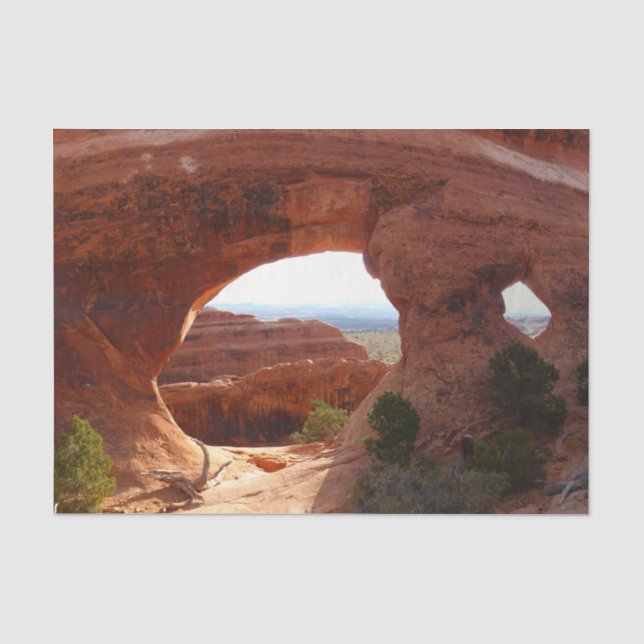 Partition Arch at Arches Nationalpark Seidenpapier (Vorderseite)