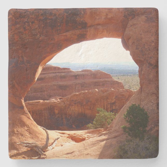 Partition Arch at Arches Nationalpark Steinuntersetzer (Vorderseite)