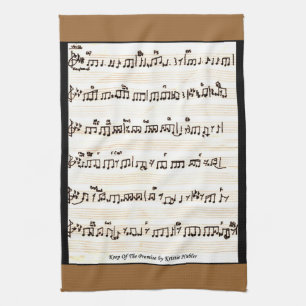 Partition de My Song Musique sur serviette de cuis
