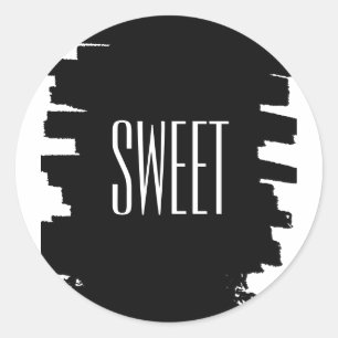 Partition de stickers de faveur SWEET