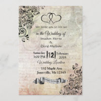 Partition Notes Coeurs Mariages Invitations