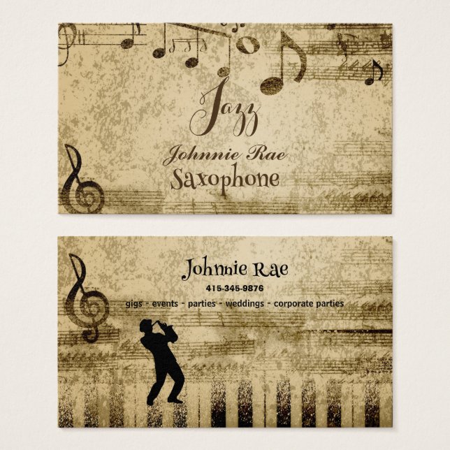 Partition Saxophone Jazz À Louer (Devant & derrière)