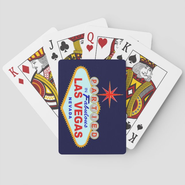 Partitioniert in Fabulous Las Vegas Spielkarten (Rückseite)