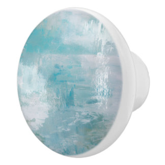 Partly Cloudy Sky Ceramic Door Knob Keramikknauf