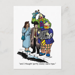 Partly Clowny Postkarte