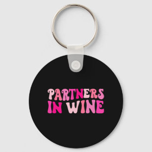 Partner beim Weintrinken Junggesellinnenabschied M Schlüsselanhänger