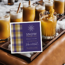 Partner, die Opa Chic Winter Wedwer Dusche Serviette