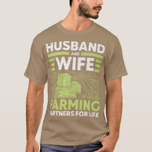 Partner für den Bauer von Ehegatten und Ehefrau T-Shirt