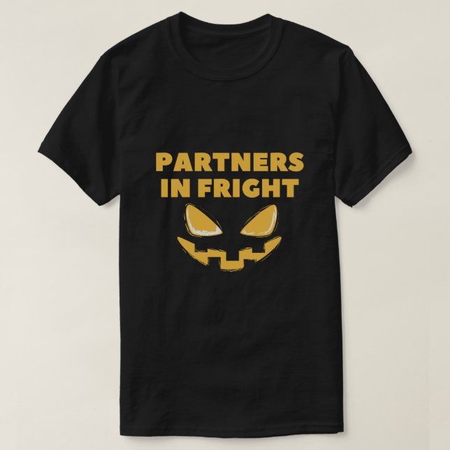 Partner in Schrecken Halloween-Shirts T-Shirt (Design vorne)