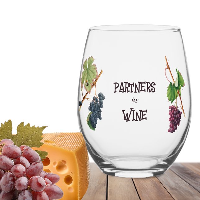 Partner in Wine Funny Seven Weinglas Ohne Stiel (Von Creator hochgeladen)