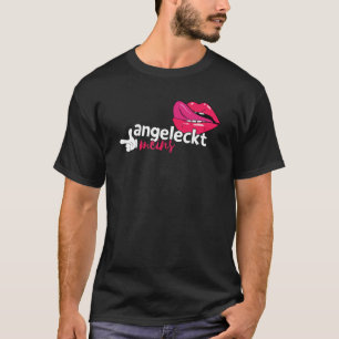 Partner Look Paar Mund mit Zunge Sprichwort Angel T-Shirt