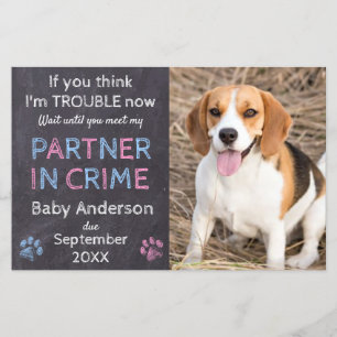 Partner von Crime Dog Pregnancy Ankündigung
