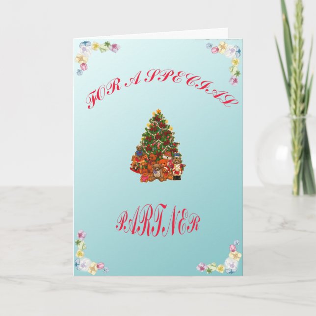 Partnerkarte Feiertagskarte (Vorderseite)
