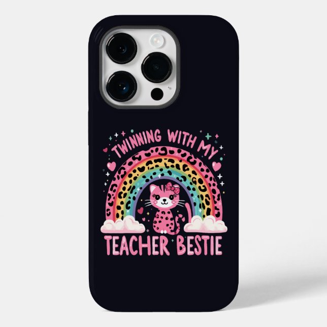 Partnerschaften mit meiner Lehrerin Bestie Rainbow Case-Mate iPhone 14 Pro Hülle (Rückseite)