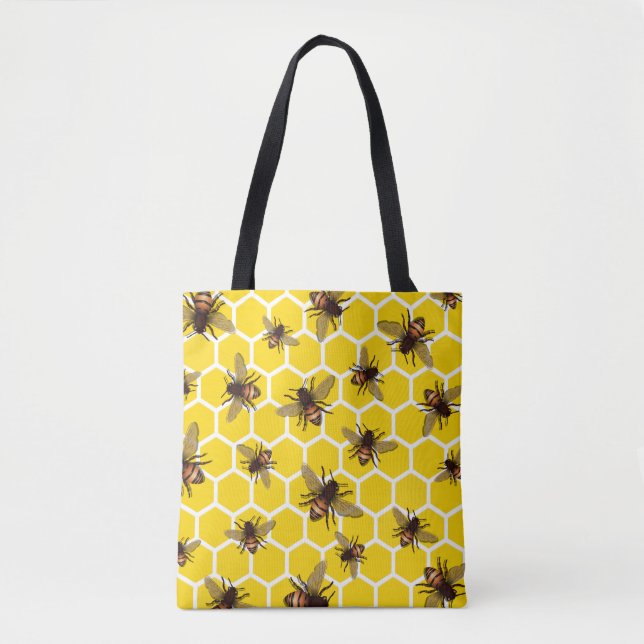 Partout abeilles sur le sac fourre-tout à nid (Devant)