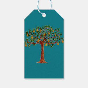 Partridge 2 in einem Pear Tree Geschenketikett Geschenkanhänger