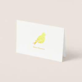 Partridge Frohe Weihnachts-3x5Christmas Faltkarte Folienkarte