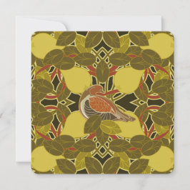 Partridge In A Pear Tree Carte de voeux de Noël