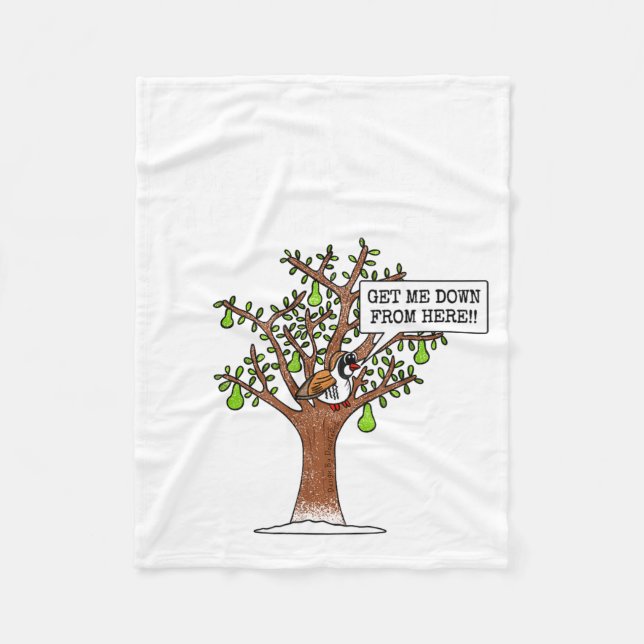 Partridge In A Pear Tree, Christmas Carol Singing  Fleecedecke (Vorderseite)