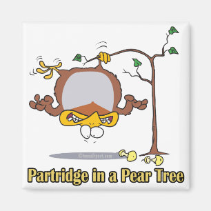 Partridge in Birne 1. Tag Weihnachten Magnet