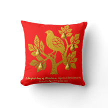 Partridge in einem Birnenbaum Bright Red Gold Weih