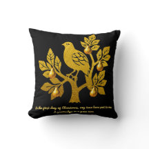 Partridge in einem Birnenbaum Chic Black Gold Weih