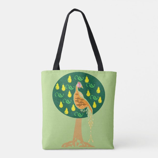 Partridge in einem Birnenbaum Tasche (Rückseite)