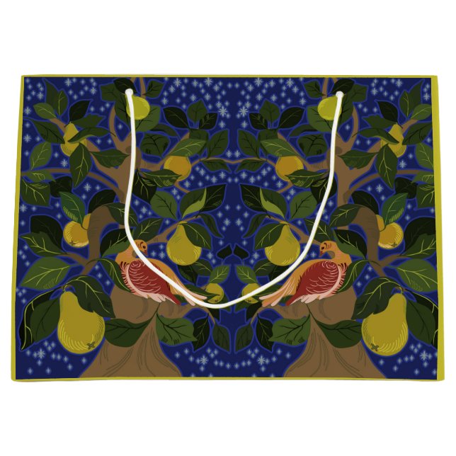 Partridge in einer Birnbaum-Geschenktasche Große Geschenktüte (Vorderseite)
