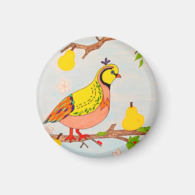 Partridge in Pear Tree Magnet (Vorne)