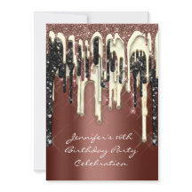 Party 16. Brown Brown Glitzer Tropfen