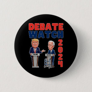 Party 2024 - Trump Biden - Präsident - Wahl Button