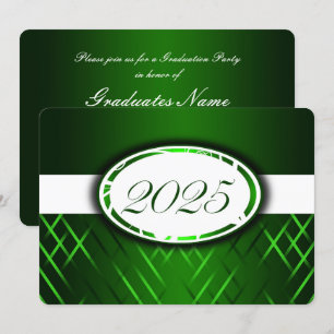 Party 2025: Grün und Weiß Einladung