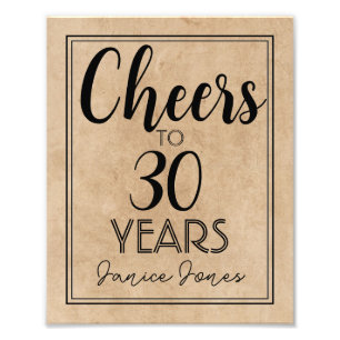 Party 30. Geburtstag Fotodruck