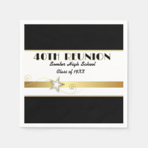 Party! 40th Class Reunion custom Napkins