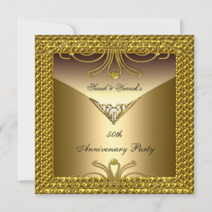 Party 50 Jahre Elegantes Design Einladung