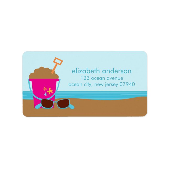 Party-Adressmarken Adressaufkleber (Vorne)