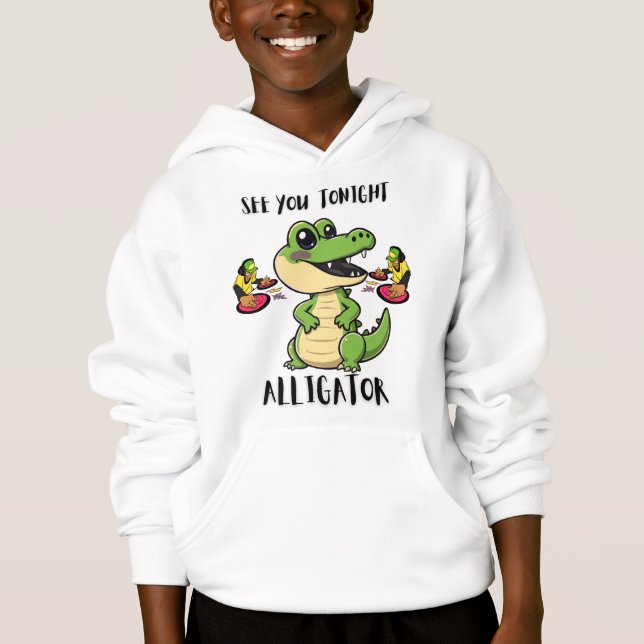 Party Alligator Hoodie (Vorderseite)