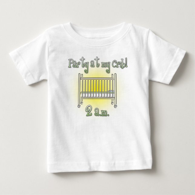 Party an meinem niedlichen Babybodysuit oder -T - Baby T-shirt (Vorderseite)