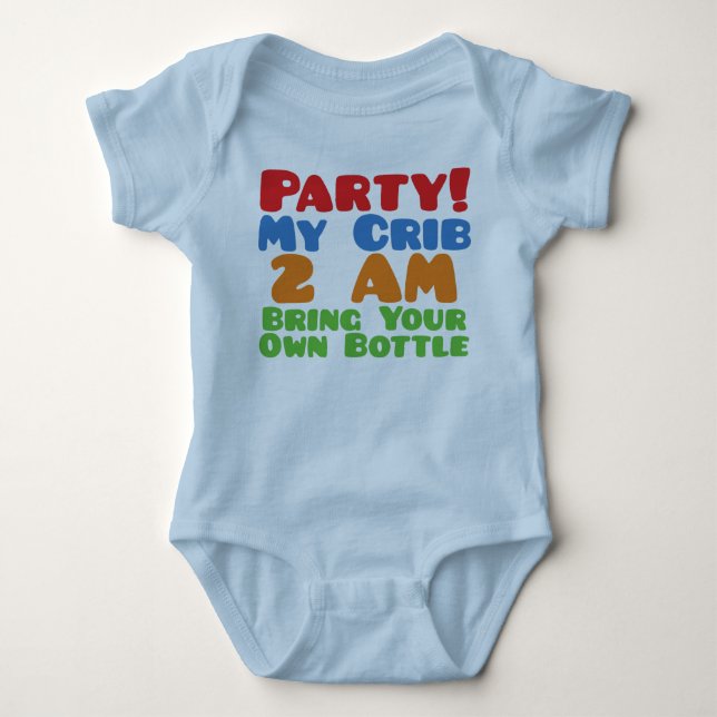Party an meinem Schreibtisch Baby Strampler (Vorderseite)