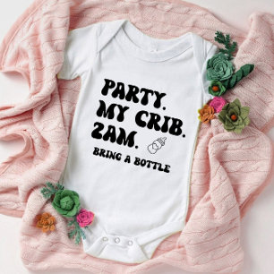 Party an meinem Schreibtisch um 2 Uhr   Niedlich F Baby Strampler